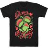 LookHUMAN Venus Fly Trap_ Feed Me and Tell Me I'm Pretty Medium Black Men's Cotton Tee