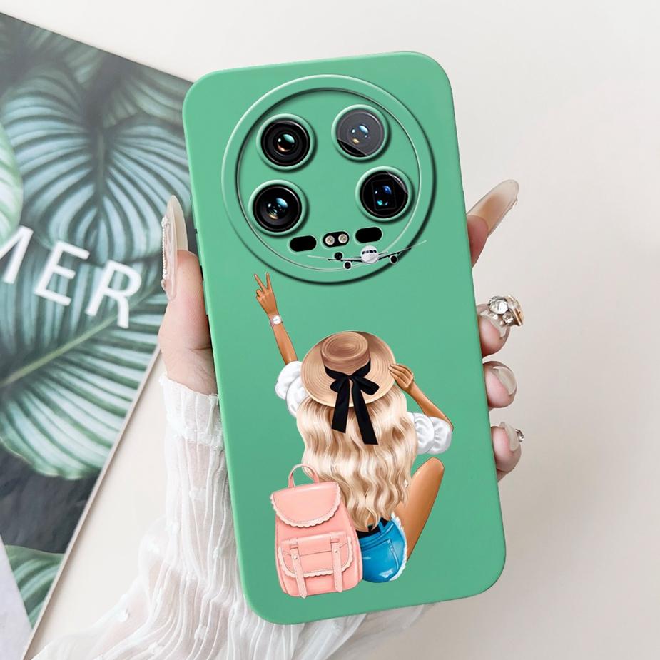 For Xiaomi 14 Ultra Case Cute Dinosaur Cartoon Cover Shockproof Phone Case For Xiaomi Mi 13 Ultra 13Ultra 14Ultra Soft TPU Shell