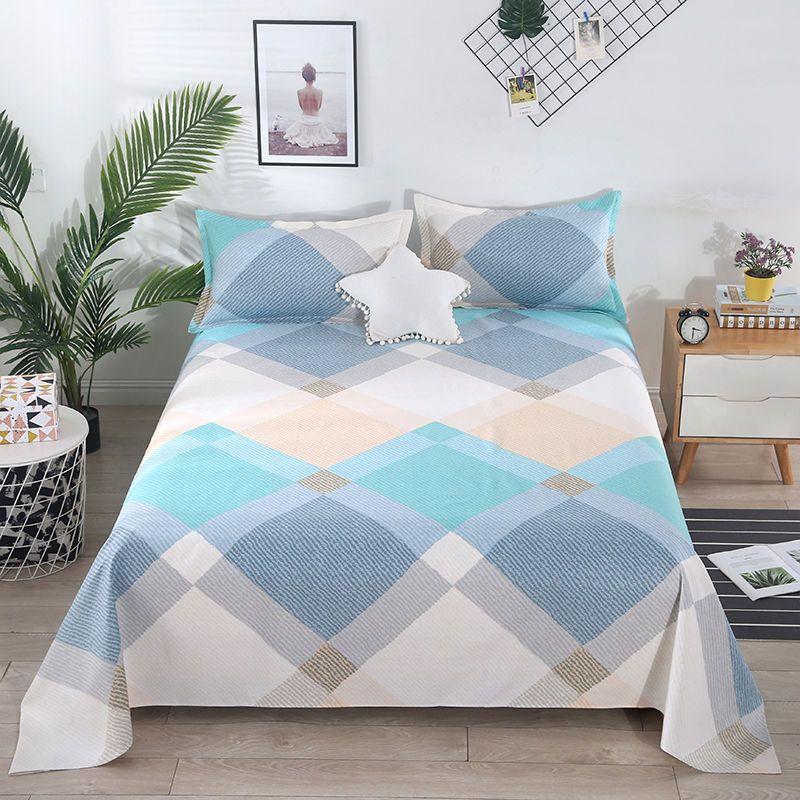 Flat Sheets Thicken Washable Household Household Breathable Comfortable Bedding Luxury Bed Cover Bedroom King Queen Size Home