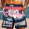 Summer Men's SHORTS 3D Printed Beach Pants Fashion Versatile Trend Breathable Casual Vacation Style