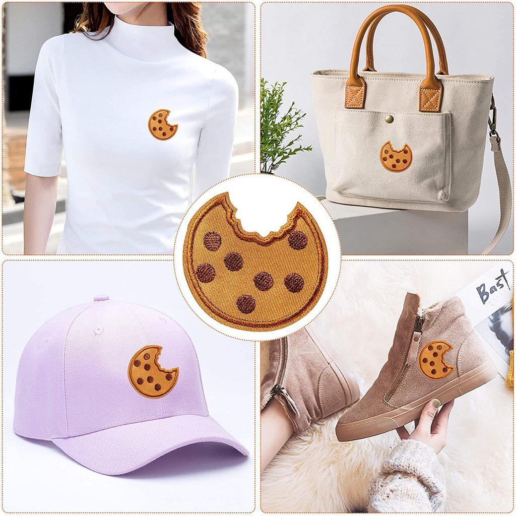 Cartoon Biscuits Embroidery Cloth Stickers Computer Embroidery Chapter Boy Ironing Funny Eye Beads Embroidery Stickers Decorative Patch Stickers