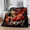 Ronaldo's Crz Football Legends Blanket Ultra-Soft Great for Sofa Livingroom Seaside Four Seasons Universal Modern Gift for Travel Home Birthdays