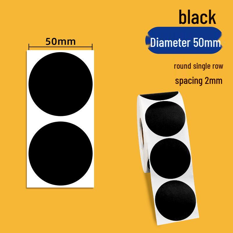 

Папір для самоклеючих етикеток зі штрих-кодом з кольоровим покриттям - Круглі наліпки різних розмірів