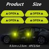 4PCS Car Door Reflective Warning Stickers: Increase Visibility & Safety with Easy-to-Apply Decals