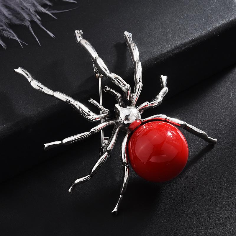 Neue Vintage Spinne Perle Brosche Pins Koreanische Mode Insekt Revers Pins Corsage Abzeichen Schmuck Geschenke Für Frauen Und Männer Zubehör
