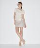 HYEYEONG KIM Boucle Asymmetrical Neck Short Sleeve Blouse - Ivory