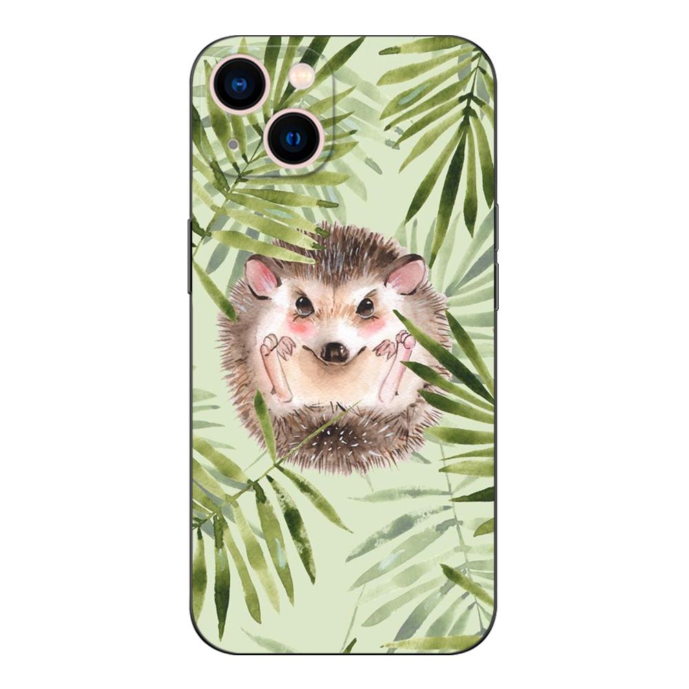 Black Tpu Case For Huawei P30 Lite P30 Pro P40 LITE E P Smart 2020 Cover Hedgehog