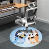 1pc Bluey High Five Chair Carpet for Office, Non slip, Soft and Durable Office Rug for Interior Decoration