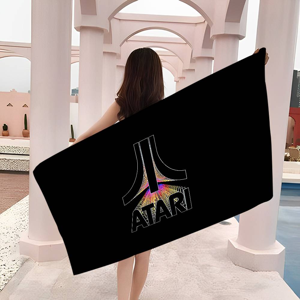 A-AtariS Game Logo Microfiber Beach Towel Absorbent Quick dry Soft Yoga Swimming Resort Mountain Climbing Towel