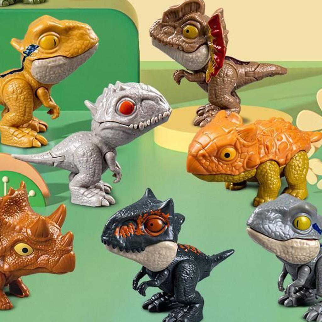Children's Cartoon Simulation Dinosaur Model Dinosaur Creative Desktop Ornaments Fun Finger Biting Dinosaur Toy