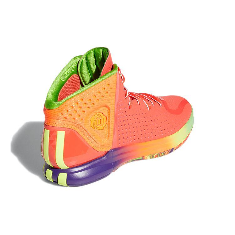Adidas D Rose 4 Restomod Solar Red Rainbow Men Sneakers Multi-Color FX5014