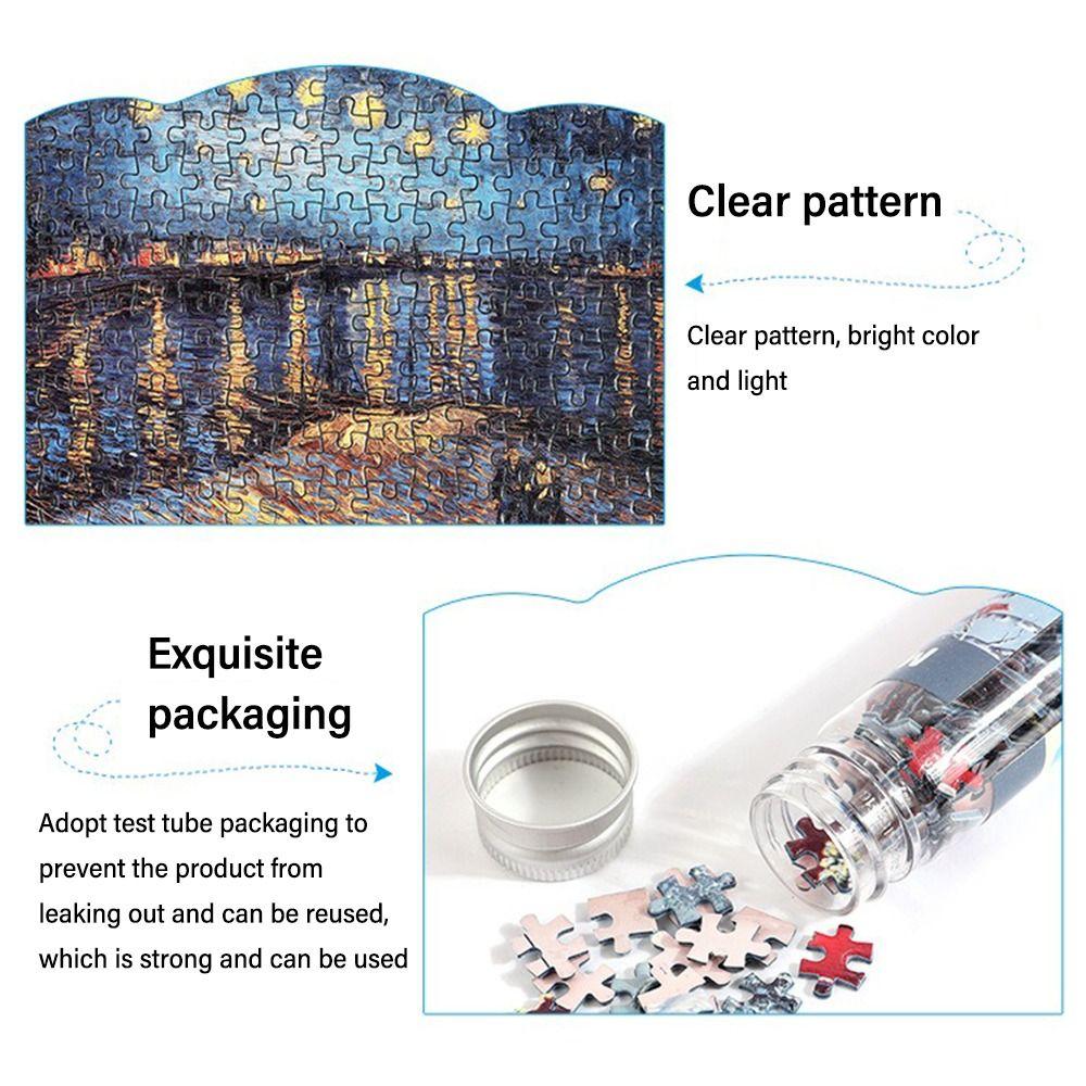 150PCS/Set Oil Painting Oil Painting Jigsaw Gifts Decompression Game Jigsaw Puzzles  Adult Children