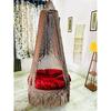 Ceiling Hanging Swing Chair (Brown) Polyester