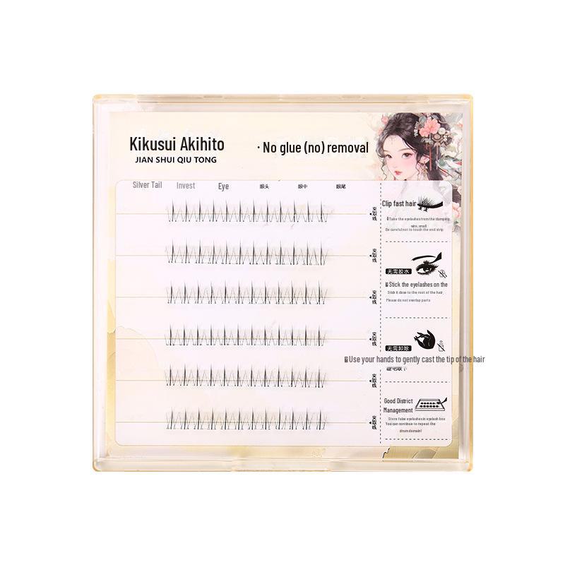 

Натуральные пучки ресниц на самоклеящейся основе без клея: Легкие в нанесении, густые сегментированные нижние ресницы для начинающих