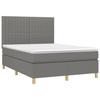 VidaXL Sommier à Lattes de Lit avec Matelas et LED, Lit Rembourré, Lit Double, Lit Adulte de Chambre à Coucher Intérieur, 3135598