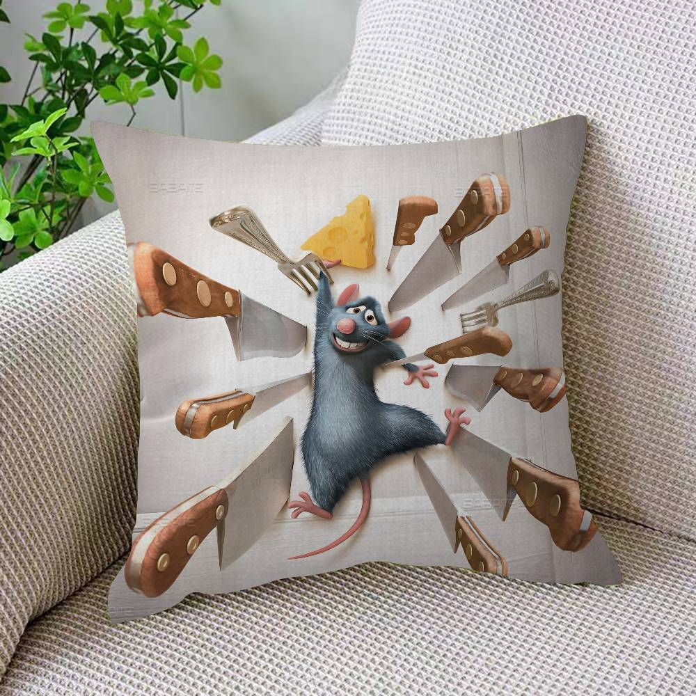 R-Ratatouille Animationsfilm 45*45cm Kissenbezug Dekokissenbezug für Sofakissen