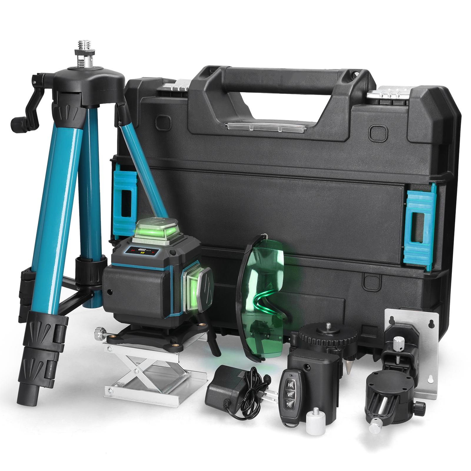 

Многофункциональный лазерный уровень с 16 линиями, 3 градуса, самовыравнивающаяся машина, нивелирующая перезаряжаемая литиевая батарея US