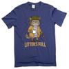 Men's Funny Christmas Cat T-shirt Litter's Full Parody Tee Shirt