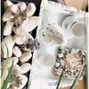 20-ct 6.5 Black Rose Floral Napk for Decoupage - Decorative Paper for Mother's Day, Shabby Chic Dinner - Kate