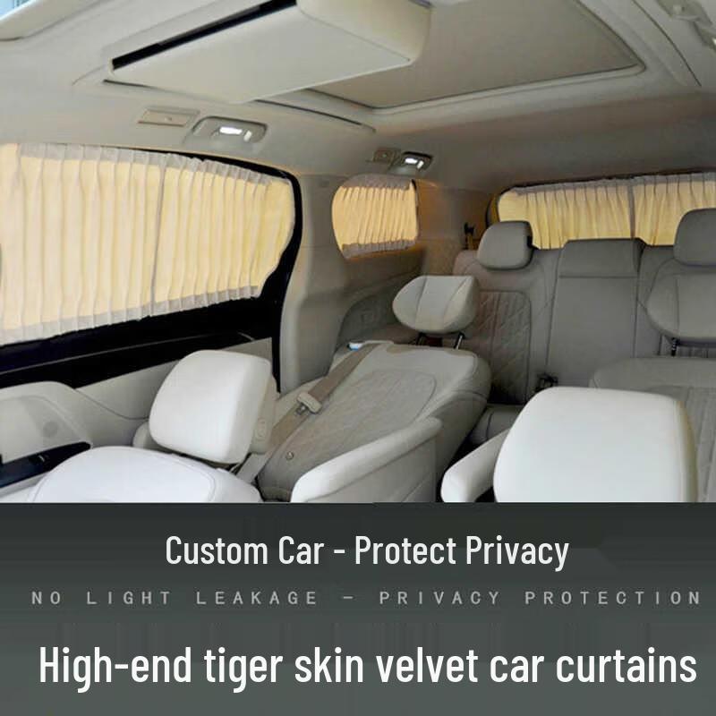 Miling Suede Car Front Window Sun Shade Curtains