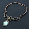 Amazonite Necklace Handmade Jewelry, 999 Copper Wire Wrapped Necklace Designer Gemstone Jewelry Adjustable Chain Necklace Gift For Mom