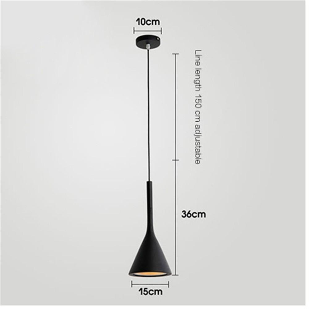 Ceiling Mounted Hanging Lamps Black White Lampshade Fixtures Home Interior