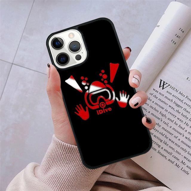 Scuba Diving Dive Flag phone Case Cover For iPhone 5 6 7 8 Plus X XR XS SE2020 Apple 11 12 13 mini Pro Max Galaxy Note10 S20 S21