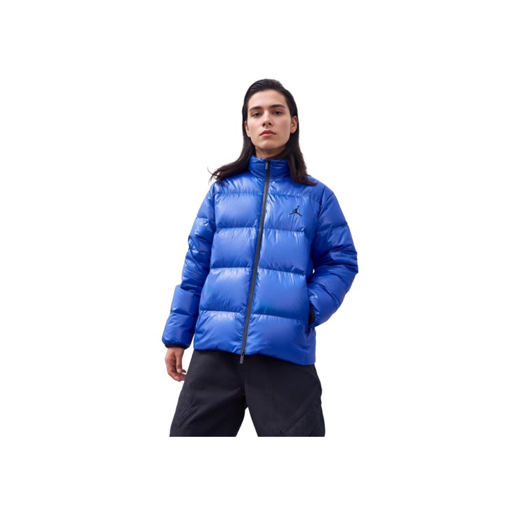 Jordan Flight Casual Comfortable Loose Warm Stand Collar Down Jacket Men Outerwear Dark-Blue FV7272-480