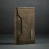Tri-fold card bag, card cover, high-end retro PU card bag, leather case, multi-functional magnetic card bag