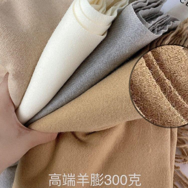 New Korean version of solid color scarf shawl dual-purpose women's winter thickened warm imitation cashmere scarf student versatile