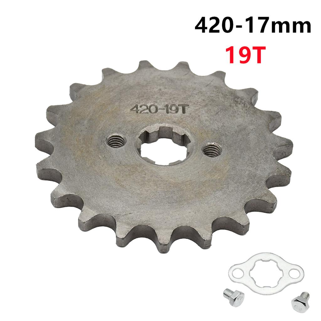 420 10T 11T 12T 13T 14T 15T 16T 17T 18T 19T Tooth 17mm ID Front Engine Sprocket Motorcycle Part