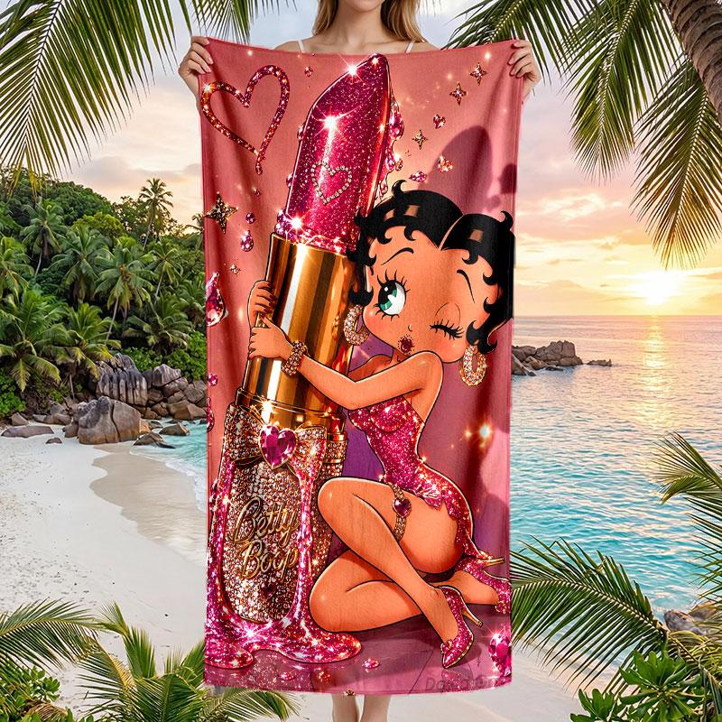 Large Beach Towel Quick Dry Absorbent Towel For Beach IndoorBetty Boop