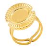 Neuer Offener Verstellbarer Ring Blatt Schlange Herz Echt Vergoldeter Edelstahl Ringe Für Frauen Männer Zubehör Mehrschichtiger Schmuck