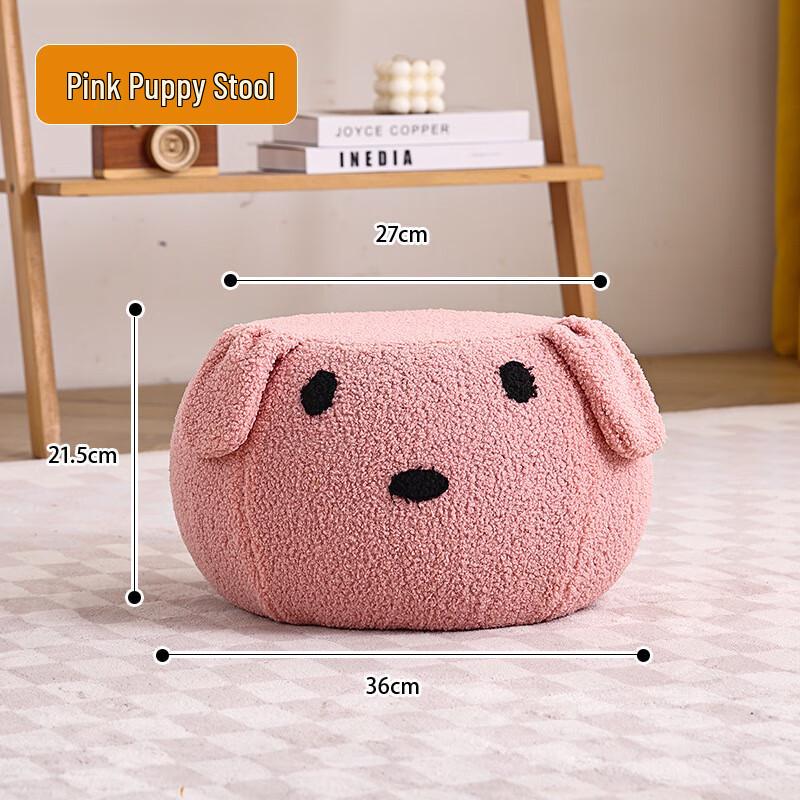 You Shu Sherpa Fleece Dice Ottoman