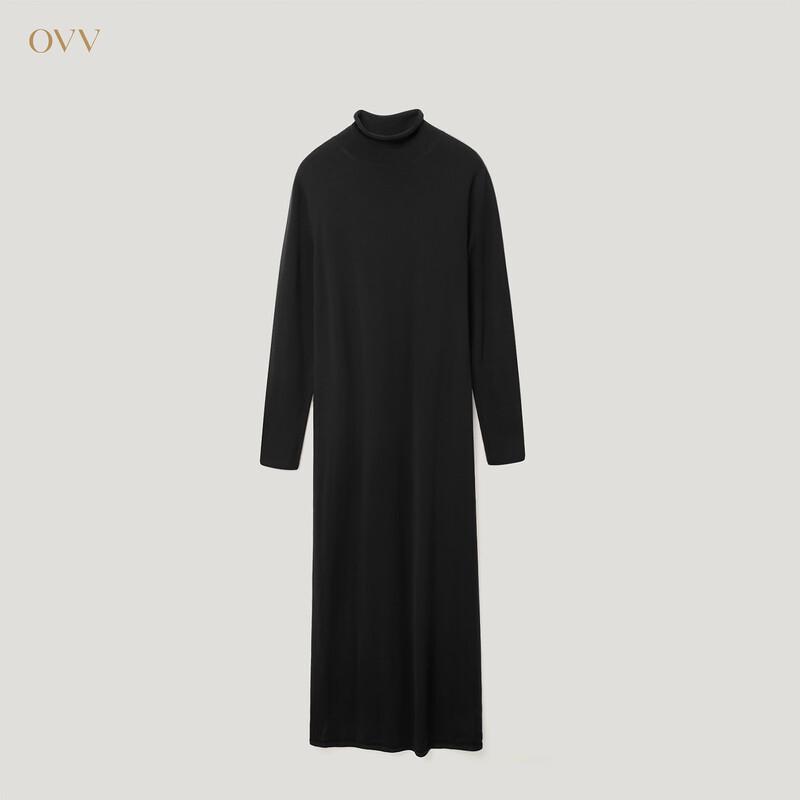 OVV Classic Straight Wool Knit Pullover Dress L