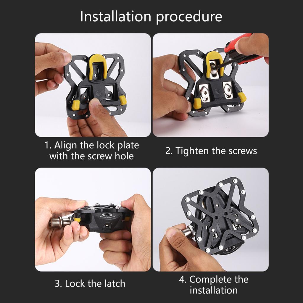 Bicycles Clipless Pedal 1 Pair Pedal Platform Adapter Aluminum Alloy Bike Pedal Adapter Platform Adapters Cleats Pedal