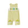 New Baby Boy Romper Cute Embroidered Sleeveless Buttons Short Jumpsuits 2026 Summer Toddler Overalls 0-18M