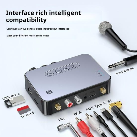 

Bluetooth-совместимый передатчик Приемник с цифровым дисплеем Многофункциональный беспроводной адаптер Инфракрасный пульт дистанционного управления Аудиоприемник Передатчик