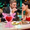 Valentine Centerpiece Valentine Day Decor 4 Pcs Valentine's Day Honeycomb Centerpieces Heart Cupid Table for Weddings