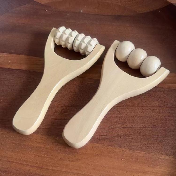 Soothing Wood Body Roller Gentle Massage Tool for Women and Men Massage Roller Deep Tissue Roller
