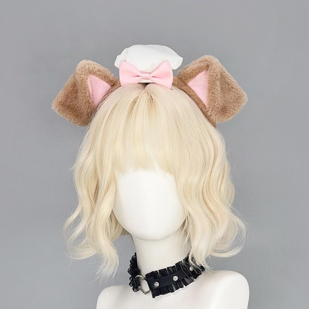 Fluffy Dog Ear Headband Lolita Cosplay Head Hoop New Hair Band  Holiday Party