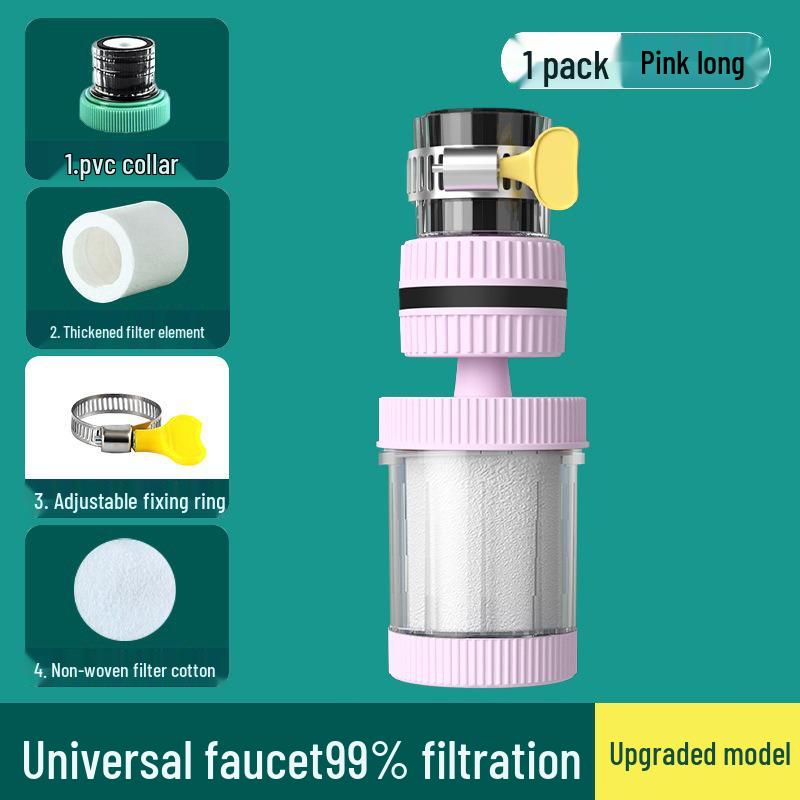 2026 360° Rotating Shower Head with Washable Filter, Splash-Proof Water Purifier for Kitchen Faucets