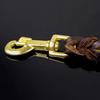 Genuine Cowhide Leather Dog Leash for Golden Retrievers & German Shepherds - Durable Walking Rope