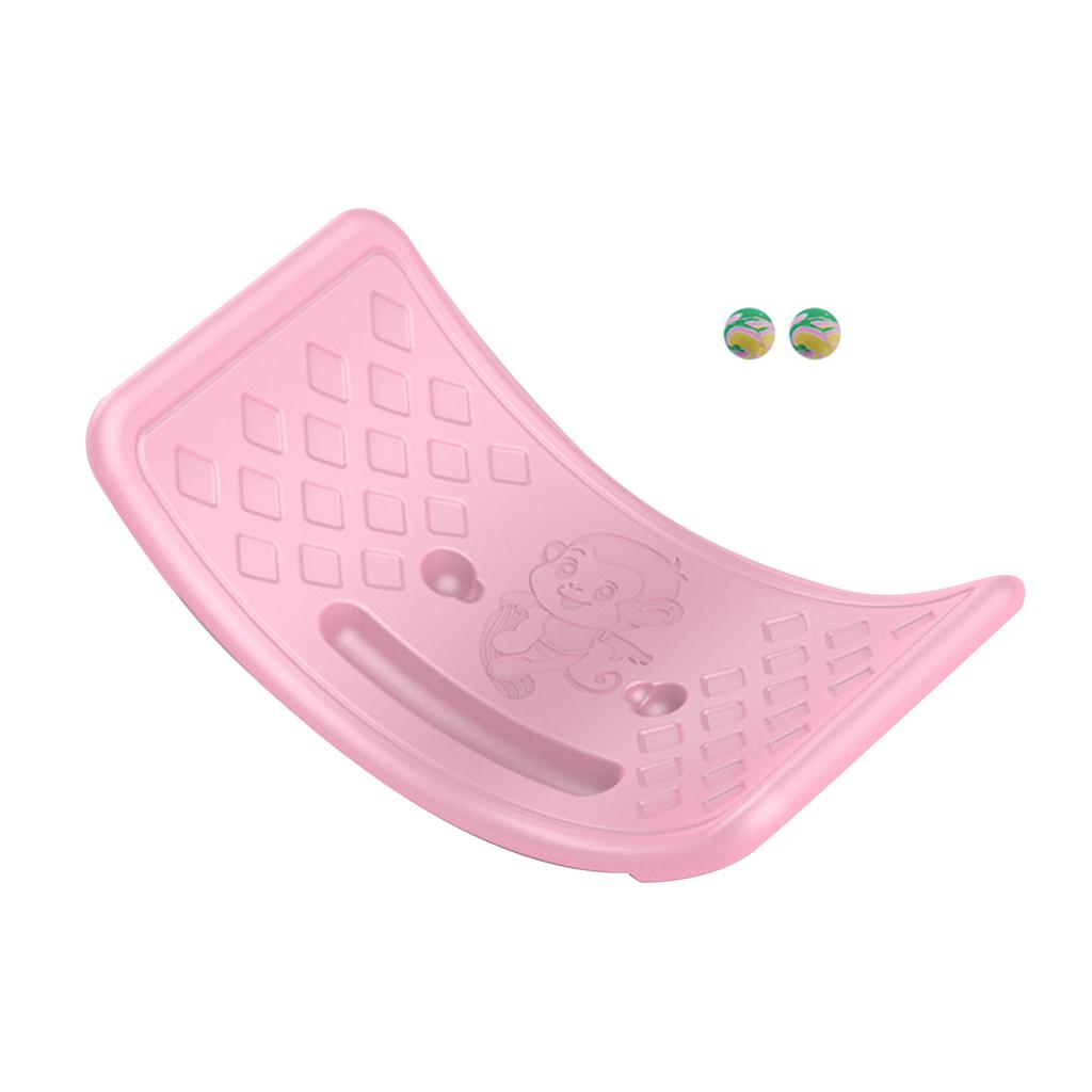 Balance Seesaw Board Plastic for Kids Toddlers Teens Balance Training Board with Elastic Ball
