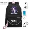Giappone fumetti anime Demon Slayer Zaino Oxford di Alta Qualità Grande Capacità Borsa a Spalla per Studenti 0012