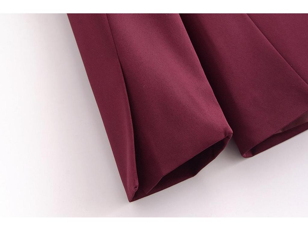 Spring 2025 Women's European & American Style Double-Breasted Suit with Casual Pants