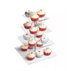 3/4 Layers Acrylic Multi-Purpose Square Display Stand Base For Cupcake Jewelry Statue Decor Wedding Party Desktop Storage Rack