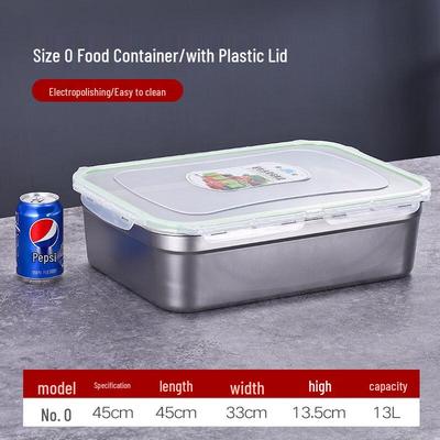 Food-Grade Stainless Steel Food Storage Container