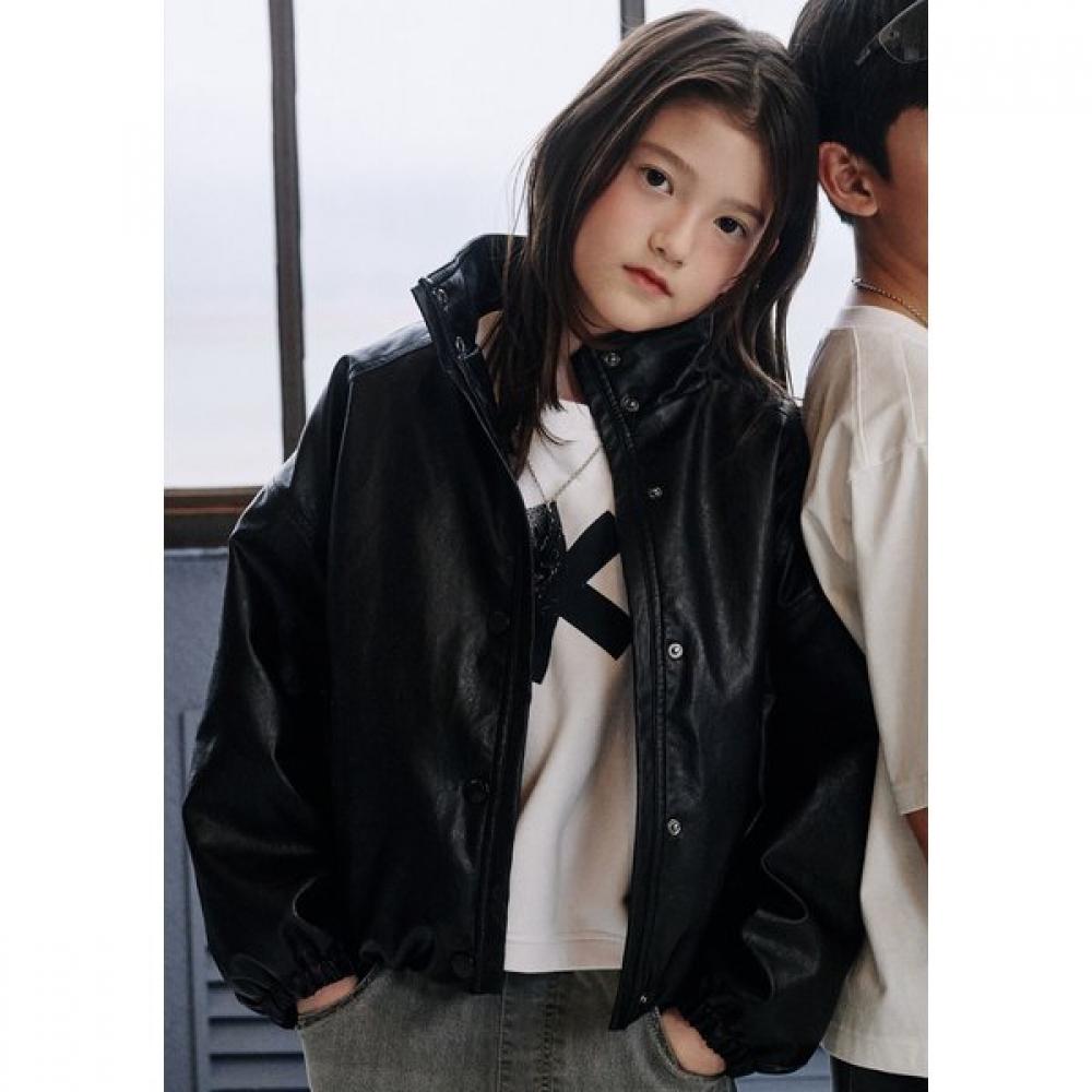 Bluetail Black Leather Jumper Aaa2jp01bk