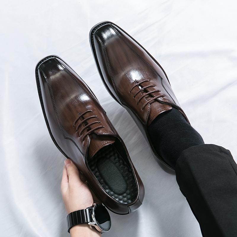 Fashion Fashion Walking Elegant Oxford Shoes Classic Men's Leather Casual Shoes British Style Formal Dress Footwear Male Business Shoe